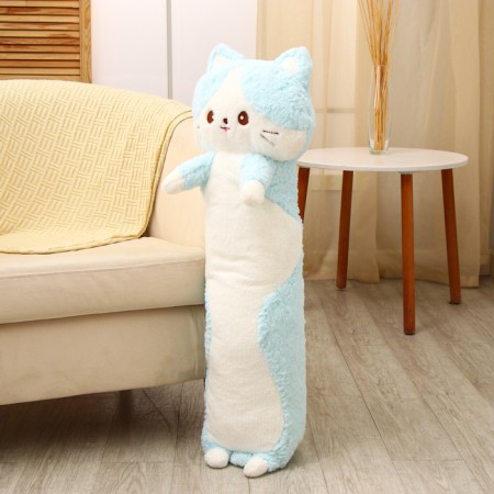 Soft toy-podushka "cat", 100 cm, blue color-2