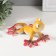 Polystone souvenir "Yellow-red hexcon" 13x10.5x6 cm