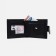 Male purse on a magnet, a compartment for coins, for cards, black color