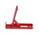 Luazon phone stand, folding, adjustable height, red