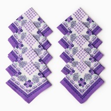 A set of women's handkerchiefs 25x25CM-10pcs, mix, calico, hl 100%