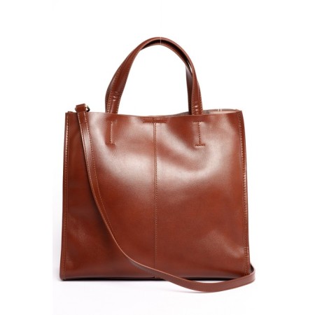 Bag Tout Women, Genuine leather, Ludor Brown, 30x10x27 cm-2