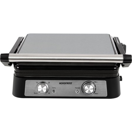 Electric grill NordFrost G 220 x, 2000 watts, anti -stick coating, 29x23cm, gray-1
