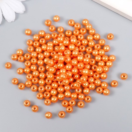 Beads for creativity plastic "yellow-peach" set of 200 pcs d = 0.6 cm-1
