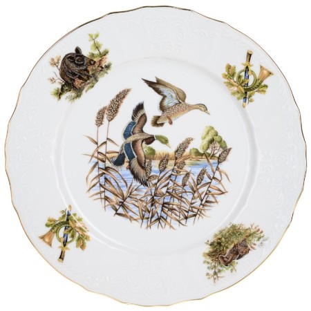 Small plate Bernadotte, Decor "Hunting Stories", 25 cm-10