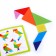Puzzle "Tangram", letters and numbers