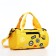 Youth bag with zipper, yellow color