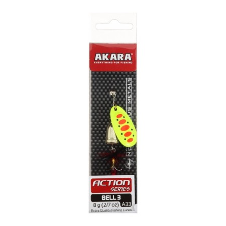 Spinning spinning Akara Action Series Bell, 8 g, color A33-1