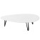 Table Dadley, 940x690x246, White Concrete/Black