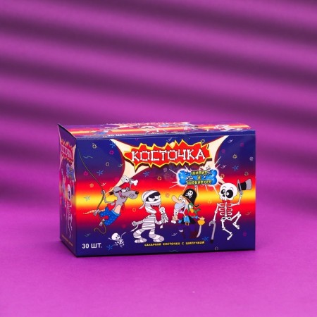 Sugar candy "Bone-shopit and shocking", with sour powder, 6 g-2