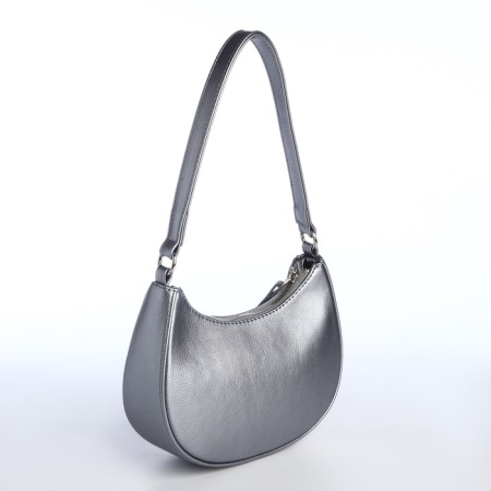 Women's bag with lightning, silver color-1
