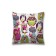Decorative pillowcase "Hypnotic owls", on lightning, size 45x45 cm