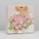 Gift folding box, packaging, "flowers", 17 x 17 x 7 cm