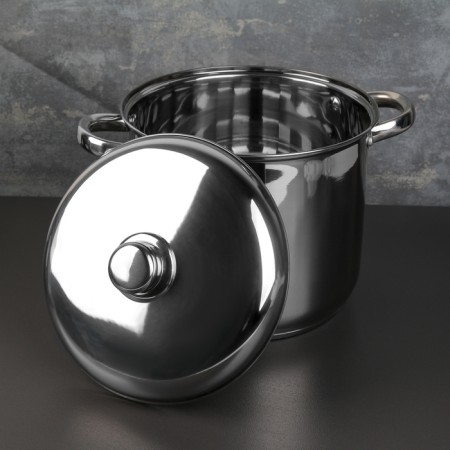 Stainless steel pan Magistro Grande, 7.1 l, metal cover, capsule, induction-1