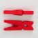 A set of clothespins for decor 50 pcs., Red - 2.5 cm