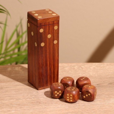 Game desktop "Cubes" 12.5x4x4 cm, tree shisham