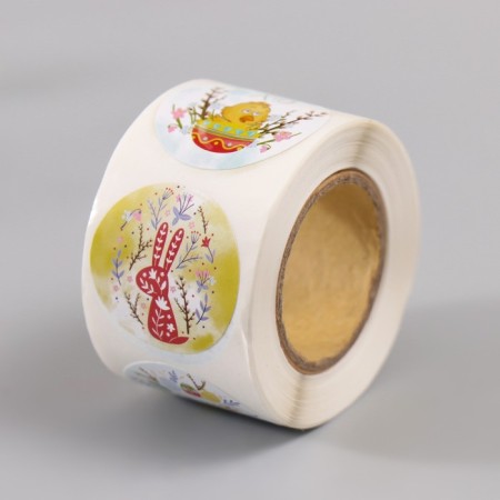 Stick Paper "Easter" d = 2.5 cm 252 pcs in roll-6