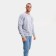 Male sweatshirt, light gray color/print mix, size 48 (l)