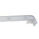 Binide cornice, “ultracompact. Gold sheet ”, 200 cm, with a decorative bar 7 cm, white color