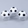 The basis for creativity and decoration "Football", a set of 3 pcs., Size 1 pc. - 5 × 5 × 5 cm