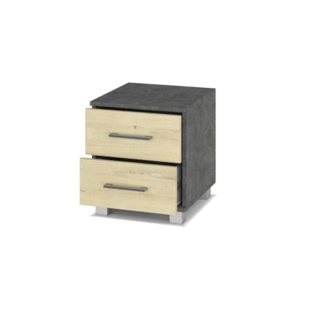 Bedside room amanda-A21 400x420x450 with boxes Dark Stone/Irish oak-1