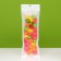 Zip-Lock PP, white, with a continuous window, flat, euros, 7 x 20 cm