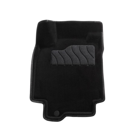 Pile rug for Nissan Tiida, 2007-2015, black-1