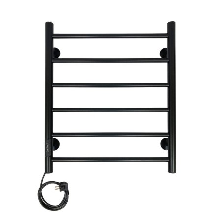 The electric heated towel -sprayer "Sanprise" Aurora P6, 500x600 mm, left, black