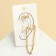 Earrings "Kuffs" twisted with a chain, set 2 pcs., Color gold