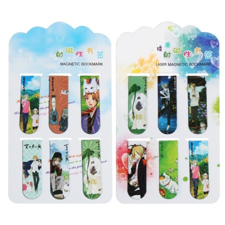 A set of magnetic bookmark for books Calligrata 6 pieces, "Anime", MICC-1
