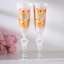 A set of wedding glasses 
