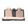 Knights in the back seat, Nat. wool, 135x55 and 75x55 cm, beige, set 3 pcs