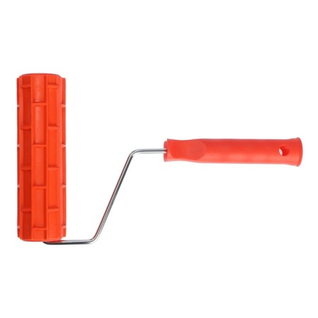 Decorative tundra roller, rubber, "bricks", handle d = 6 mm, 180 mm-5