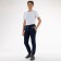 Sports pants for ISee boys, height 146-152 cm, dark blue color