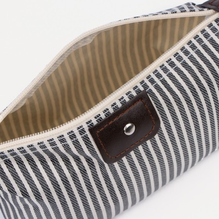 Cosmetic bag with lightning, black/white color-3