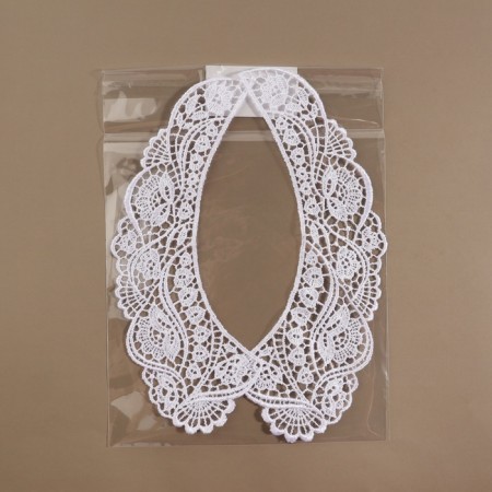 Collar sewing, guipyur, 21 × 6 cm, white color-7