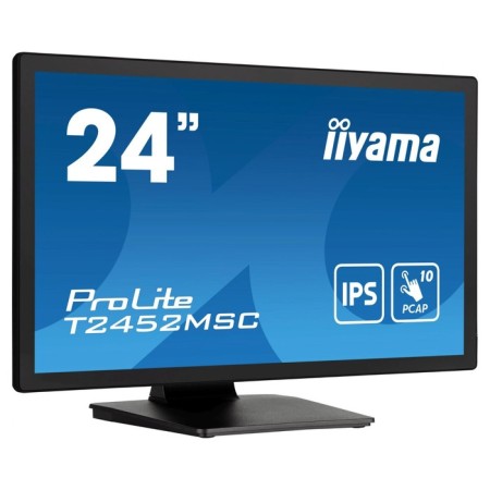 Monitor IIYAMA 23.8 "Prolite T2452MSC-B1 Black IPS LED 14MS 16: 9 HDMI M/M Matte 400CD 17 107891-3