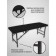 Cosmetological couch with a face for Massage Strong SV, size 190 × 70 × 68-84 cm, black color
