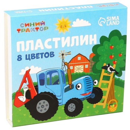 Plasticine 8 colors 120 g "Blue Tractor"-1