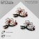 Brooch "Flower" with two leaves, color mix (indivisible packing 12 pcs., Price per pcs.)