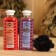 A set of shampoos with a black washcloth "Lavender and Raspberry" 2x250 ml