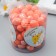Easter “egg - silver speck” set of 100 pcs Orange 1.5x1.8 cm, 8x8x8 cm