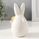 Souvenir Ceramics "Bunny Puffy Puff with a bouquet" 6.6x6.3x11.9 cm