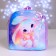 Baby plush backpack for the girl "Bunny", 26 x 24 cm, for the New Year