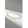 The necklace with pearls "Blooming path" ball No. 4, white color in silver, l = 38 cm
