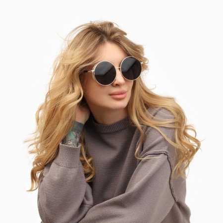 Sunglasses "OneSun", UV 400, 14.5 x 2.2 x 5.6 cm, lens 5.6 x 6 cm, black