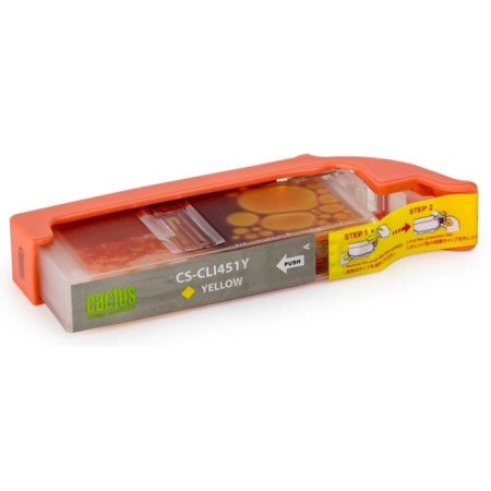Inkjet cartridge CACTUS CS-CLI451Y yellow for Canon MG6340/5440/IP7240 (9.8ML)-1
