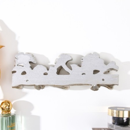 Decorative polystone hooks "Fan on a branch" 9.6x25.7x4.4 cm-3
