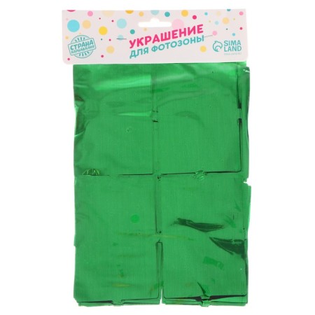 Festive curtain 100*200 cm, green color-2