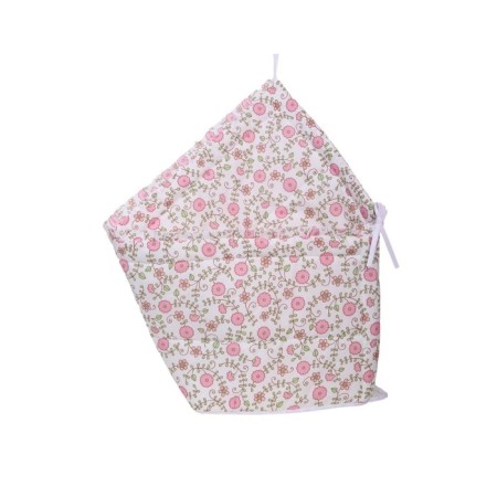A set of sides in a crib without a canopy (bunny on-4